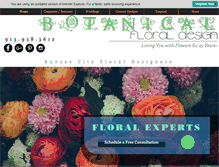Tablet Screenshot of botanicalfloraldesign.com